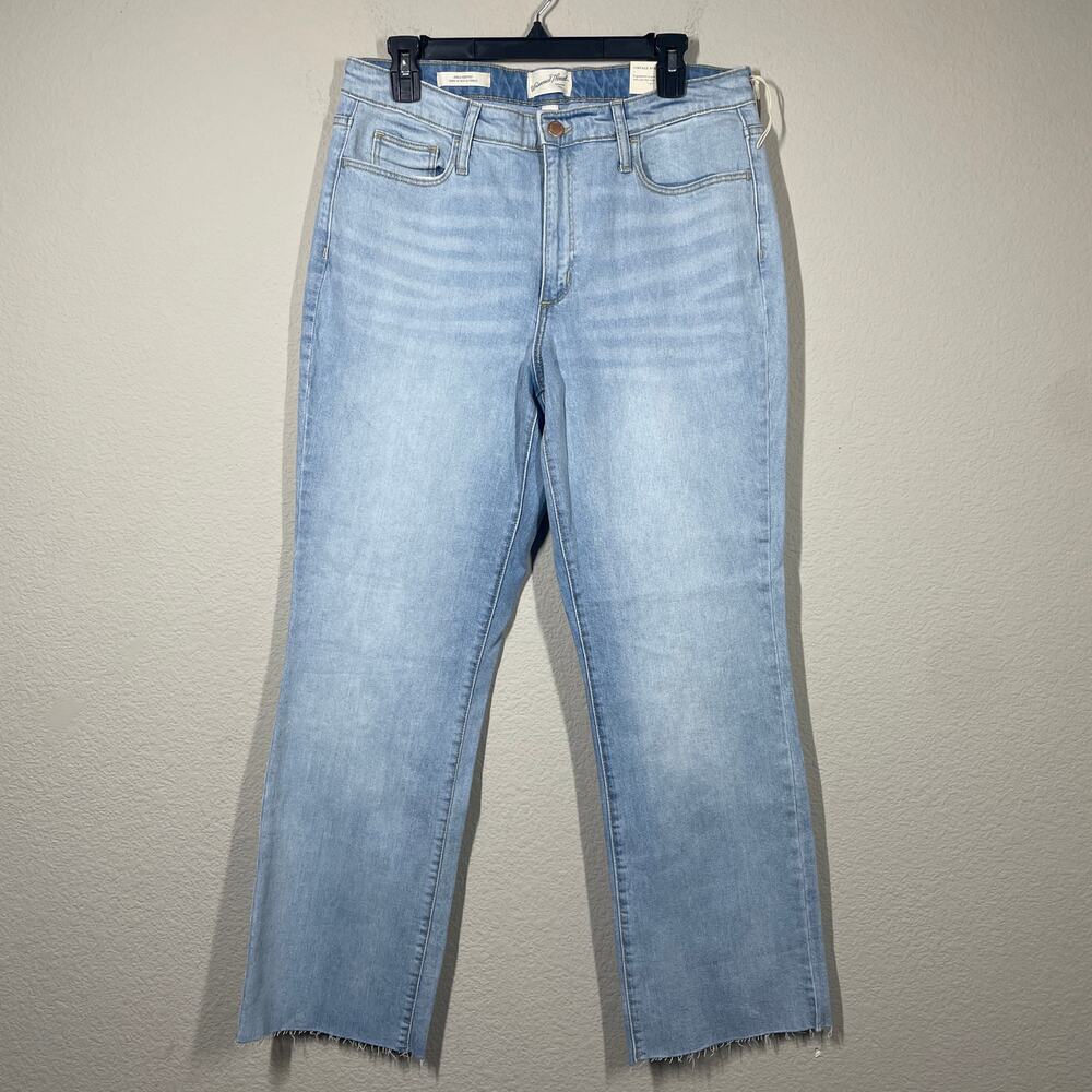 Universal Thread Womens 12L Long Ankle Bootcut Jeans Blue Washed Vintage